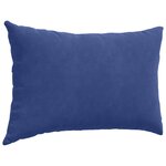 vidaXL Coussins de canapé 2 Pièces Bleu police 60 x 40 cm