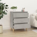 vidaXL Buffet Gris béton 60x35x70 cm Bois d'ingénierie