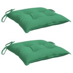 vidaXL Coussins de palette lot de 2 vert 50x50x7 cm tissu oxford