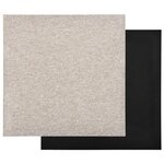 vidaXL Dalles de tapis de sol 20 Pièces 5 m² 50x50 cm Beige clair