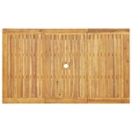 vidaXL Ensemble de salle à manger pour jardin 7 Pièces Marron