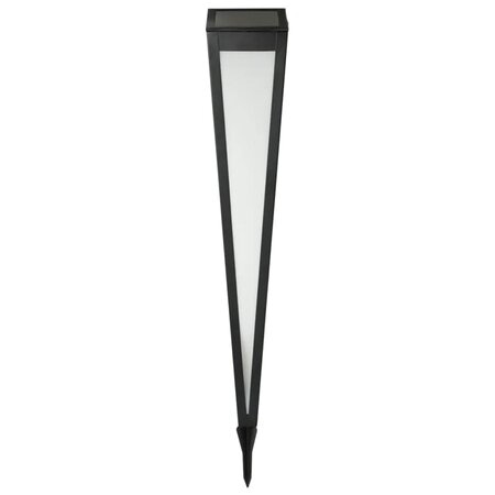 HI Lampe sur piquet solaire à LED de jardin 75 cm Noir