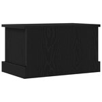 Boîte de stockage vidaXL Chêne noir 50x30x28 cm Bois d'ingénierie