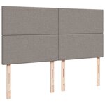 VidaXL Cadre de lit ottoman avec matelas taupe 180x200 cm tissu