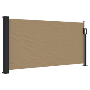 vidaXL Auvent latéral rétractable taupe 100x500 cm
