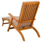 vidaXL Chaise longue inclinable et pliable 2 Pièces 55 x 146 x 91 cm