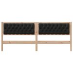 vidaXL Tête de lit Autre Marron et noir 200 cm Bois massif en pin