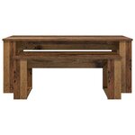 vidaXL Ensemble de tables basses 2 Pièces Bois ancien Bois d'ingénierie