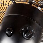 DOMO Ventilateur sur pied 45 cm 50 W Beige et noir