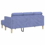 vidaXL Ensemble de Canapés Bleu jean 173 x 131 x 67 cm tissu