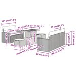 vidaXL Ensemble de canapé de jardin 8 Pièces Beige polyrotin