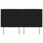 vidaXL Tête de lit LED avec des lumières à LED Noir 180 cm Polyester