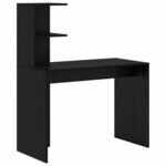vidaXL Bureau avec rangement 2 Pièces Chêne noir 102 x 50 x 124 cm