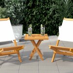 vidaXL Dessus de table carré 40x40x2 5 cm Bois de teck massif