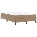 vidaXL Lit avec matelas Cappuccino 120 x 200 cm Faux cuir