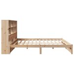 vidaXL Lit bibliothèque sans matelas 120x190 cm bois de pin massif