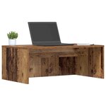vidaXL Bureau mural Bois Ancien 80 x 45 x 30 cm Bois d'ingénierie