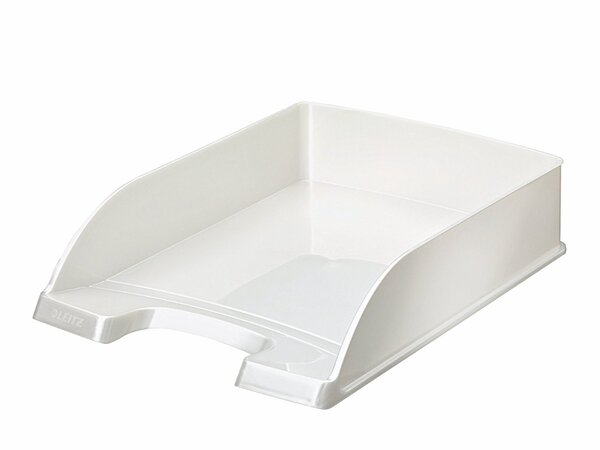 Corbeille à courrier Plus WOW  A4  polystyrène  blanc LEITZ