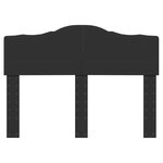 vidaXL Tête de lit Chêne noir 135 cm Bois d'ingénierie