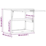 vidaXL Armoire murale pour garage Anthracite 60 x 40 x 53 cm