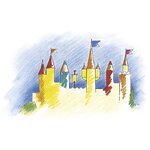 Boîte métal 12 crayons de couleur hexagonaux avec fenêtre FABER-CASTELL