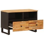 vidaXL Meuble TV Marron 70 x 33 x 46 cm Bois de mangue massif