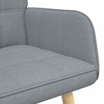 vidaXL Sofa 2 places Gris clair 115 x 61 x 87 cm Tissu