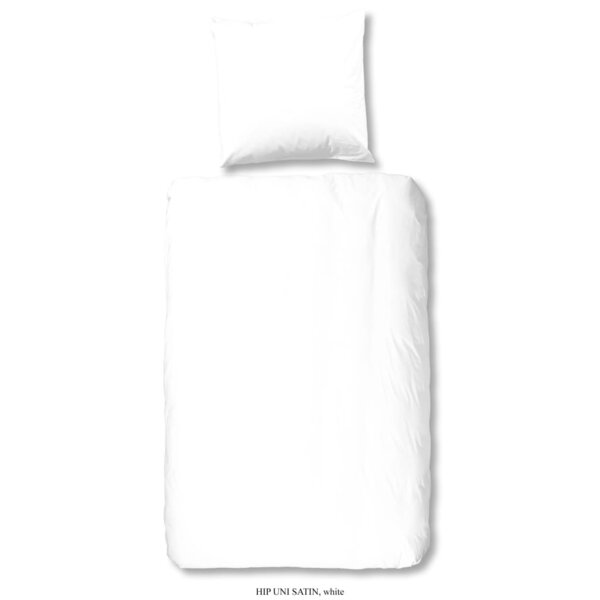Hip housse de couette uni 135x200 cm blanc