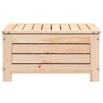 vidaXL Repose-pied de jardin avec coussin bois de pin massif