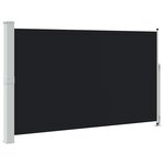vidaXL Auvent latéral rétractable de patio 180x300 cm Noir
