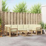 vidaXL Ensemble de canapés d'extérieur 6 Pièces