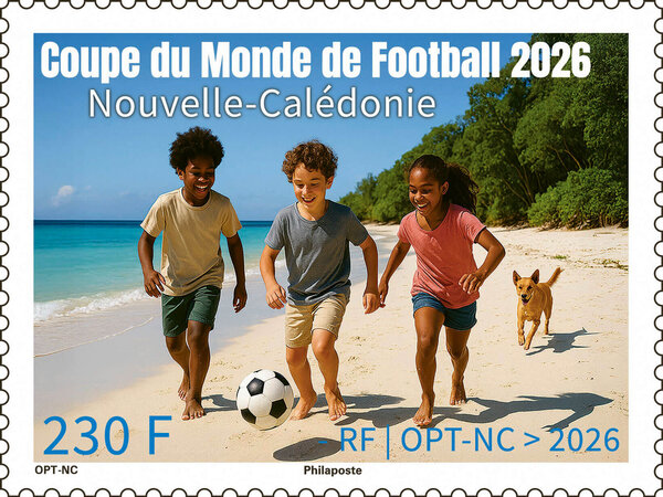 Timbre Nouvelle Calédonie - Coupe du Monde de Football 2026