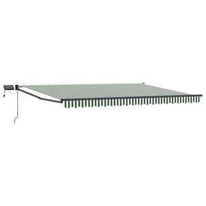 vidaXL Store rétractable manuel avec LEDs 4 × 3 m