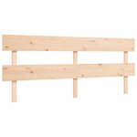 vidaXL Cadre de lit avec tête de lit 200x200 cm bois massif