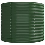 vidaXL Lit surélevé de jardin Acier enduit de poudre 224x80x68 cm Vert