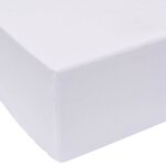 vidaXL Drap Housse Blanc 200 x 160 cm Coton