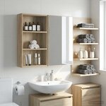 vidaXL Armoire murale de salle de bain Chêne Sonoma 40 x 14 x 70 cm