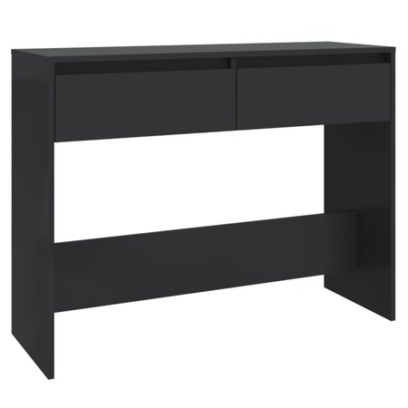 vidaXL Table console Noir 100x35x76 5 cm Aggloméré