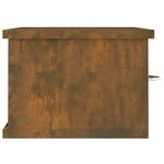 vidaXL Armoire murale Chêne fumé 60x26x18 5 cm Bois d'ingénierie