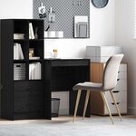 vidaXL Bureau Chêne noir 60 x 50 x 76 cm Bois d'ingénierie