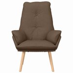 vidaXL Fauteuil relaxant Marron 69 x 74 x 93 cm tissu