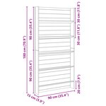 vidaXL Support de jardin à plantes 5 niveaux 90x15x180 cm Bois imprégné de pin