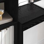 vidaXL Bureau avec tiroir 2 Pièces Chêne noir