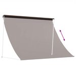 vidaXL Auvent Marron 300 x 150 cm