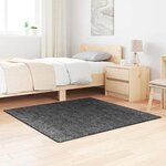 vidaXL Tapis Gris foncé 120 x 120 cm Polypropylène