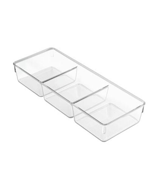 Bac de rangement transparent 3 en 1