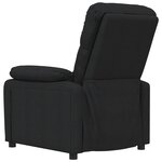 vidaXL Fauteuil de massage Noir Tissu