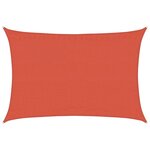 vidaXL Voile d'ombrage 160 g/m² rectangulaire terre cuite 3 5x5 m PEHD