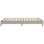 vidaXL Cadre de lit sans matelas gris clair 140x190 cm tissu