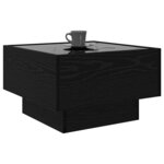 vidaXL Table basse Chêne noir 50 x 50 x 30 cm Bois d'ingénierie